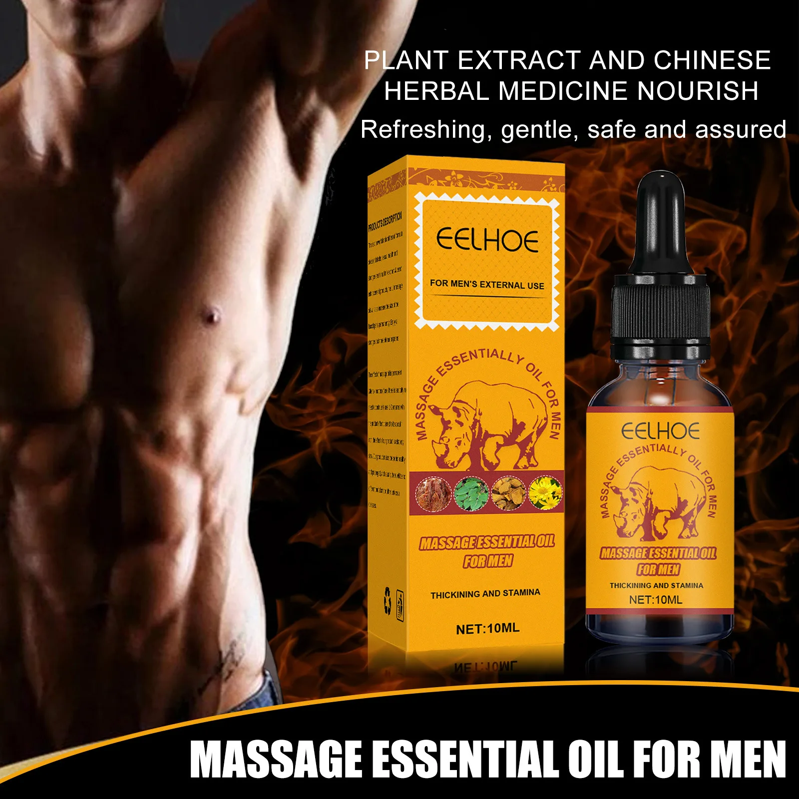 EELHOE premature ejaculation decreased libido treatment enhancing endurance rejuvenating sex body massage essential oil for men