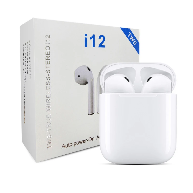 
China hot sell i12 tws Popup wireless 5.0 touch Earbuds New 2019 