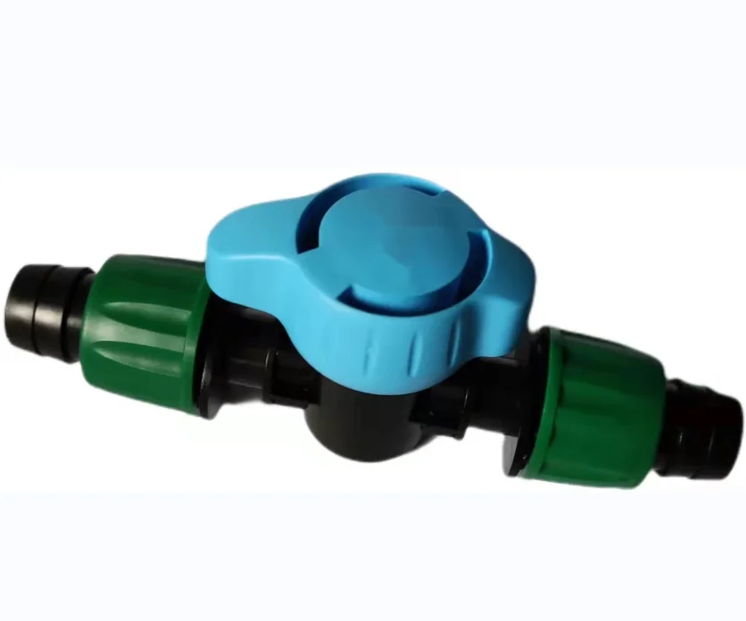 Quick disconnect coupling tape fittings connections for farm watering system