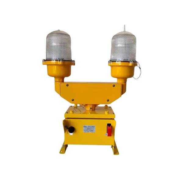 DLT10D Heigh quality Double Solar powered aviation obstruction light,Aviation obstacle light,Solar airfield lighting