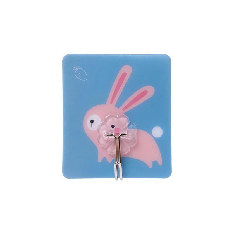 
Cartoon Cute Animal Wall MOunted Punch-free Plastic Heavy Duty Magic Wall Hook 