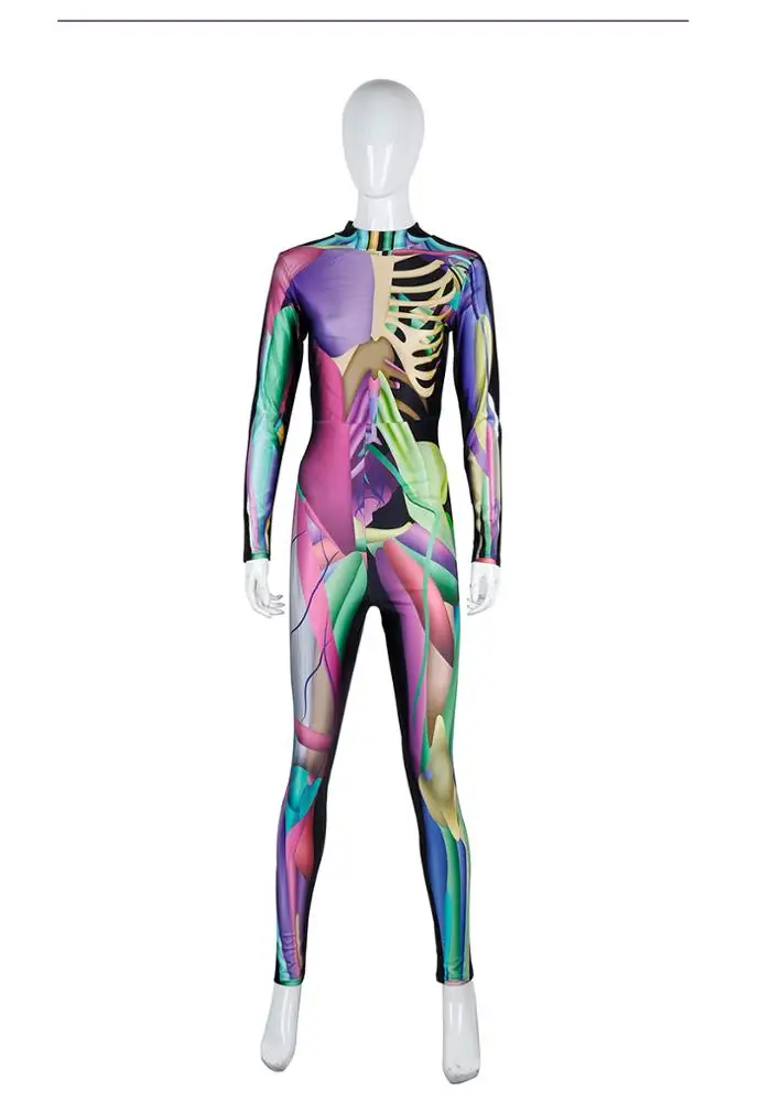 
Sexy Women Print Costumes Tight Bodysuit Accept OEM /ODM N37-9 