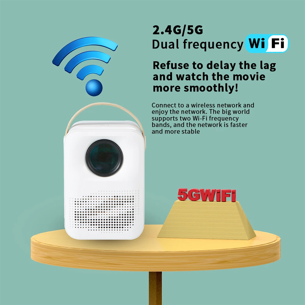 Topleo Building Mapping High Brightness Full HD 1080P 4K Video Projector for Cinema Education