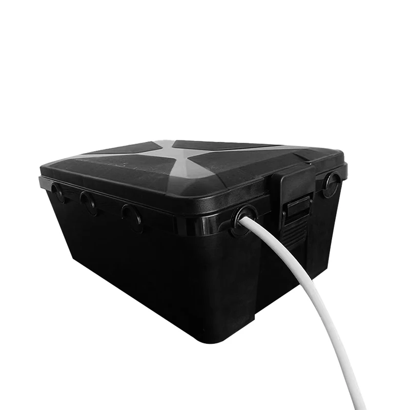 IP54 PP Storage Bin Outdoor Socket Waterproof Electrical Box Extension Cord Cover