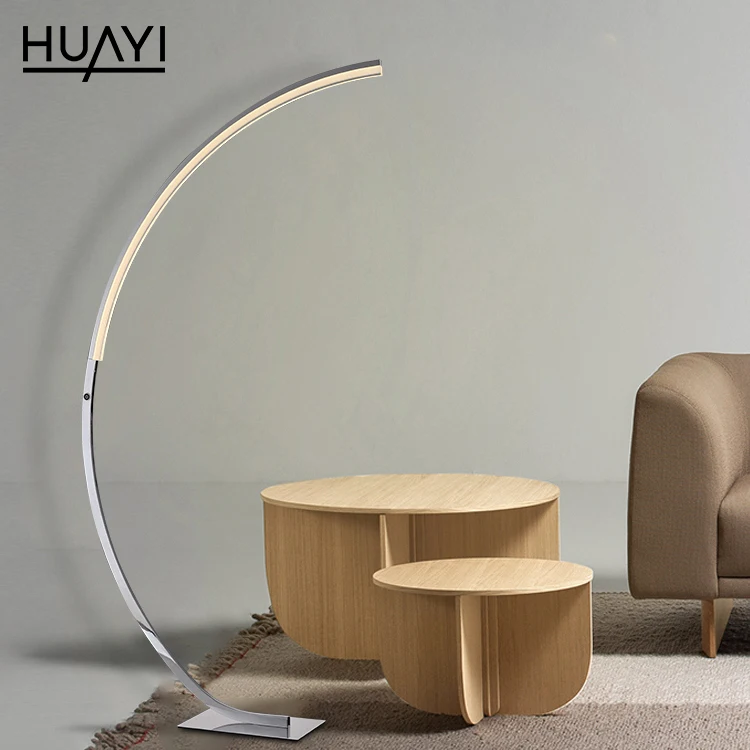KLUMIA Nordic Art Decorative Luxury Hotel Soft Corner Arc Stand Night Read Modern Led Floor Light