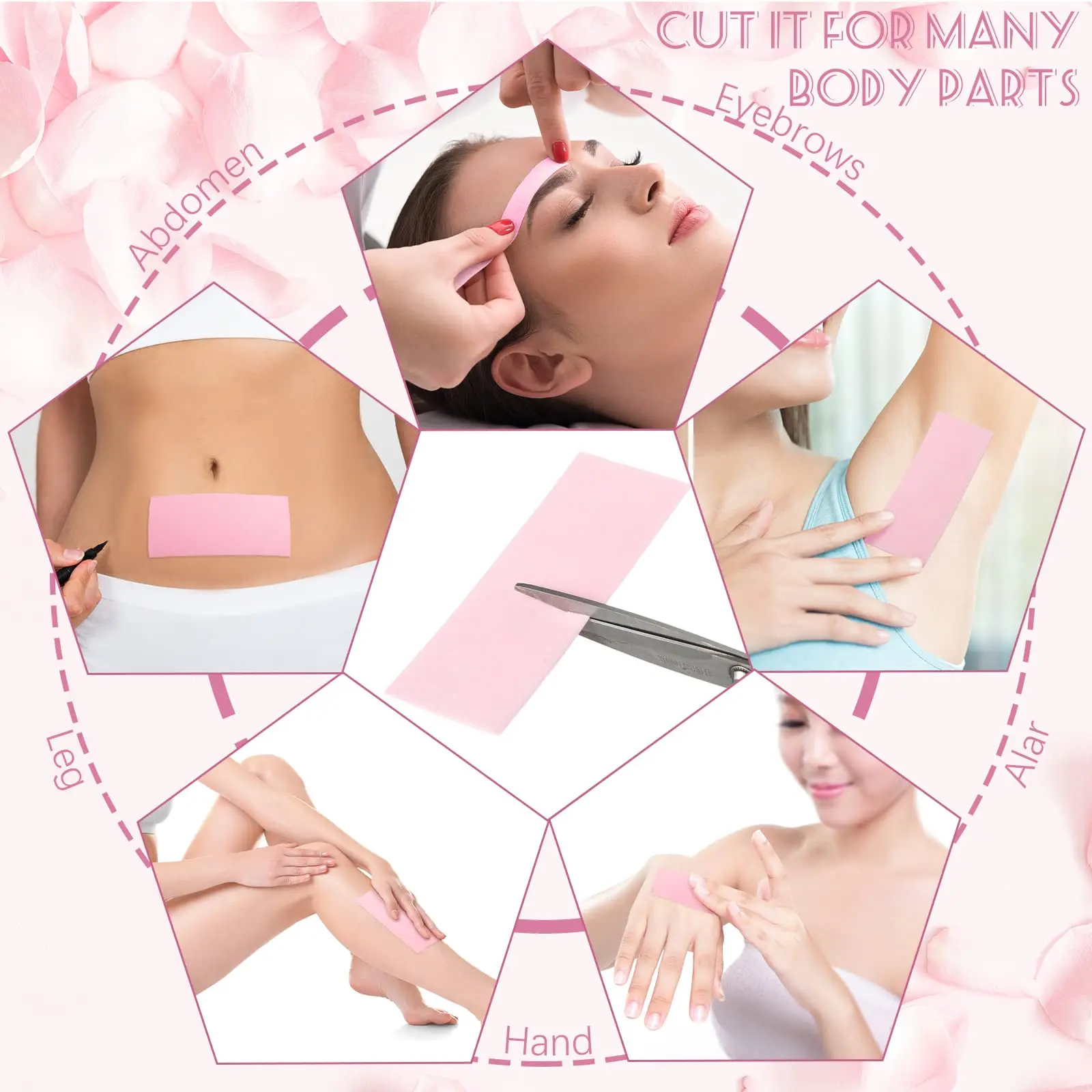 Customized Factory Direct Non Woven Wax Strip Roll Epilation Paper Rolls Nonwoven Waxing Strip Rolls