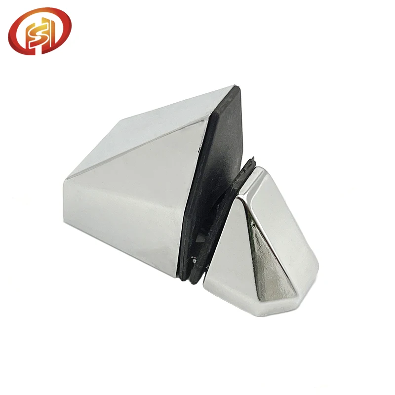 Zinc Alloy Silver Tone Bracket Holder for 10 mm Thickness Glass Adjustable Clip Clamp