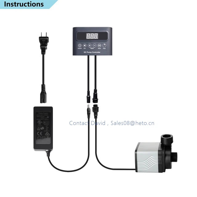 370GPH 12W pond pump submersible 24V Variable Frequency Pump Sine Wave Technology for Ponds Fountains Fresh and Sea Water