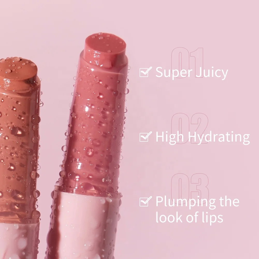 Wholesale Private Label Luxury Cream Plumping Lip Stick Super Juicy Lipgloss Custom Logo High Quality Shine Tinted Lip Balm