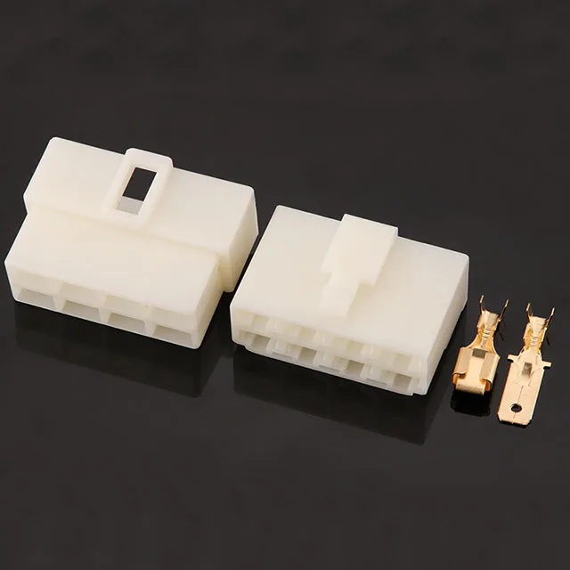 8p Male Or Female Housing Original terminal electrical connectors 6.3mm