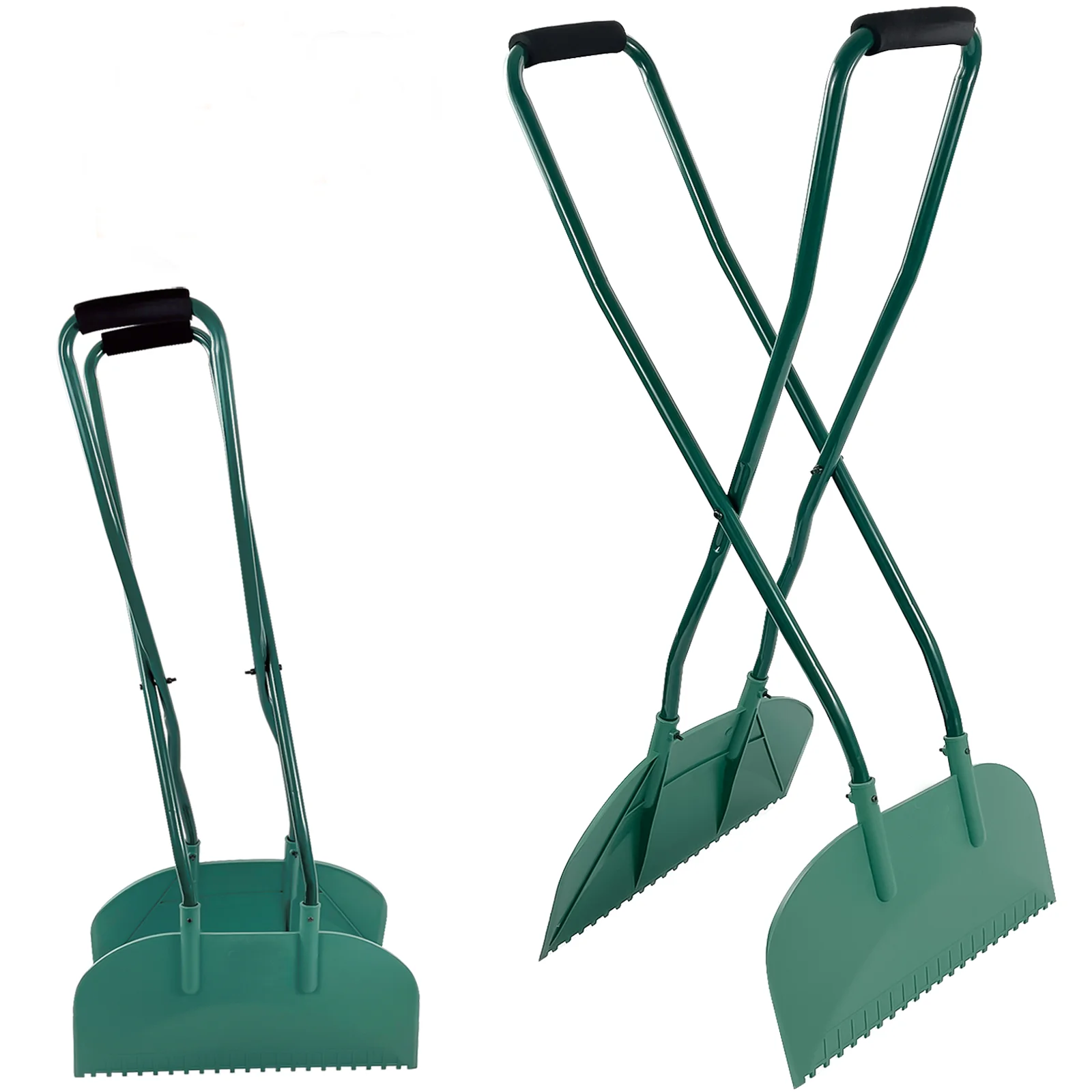 Long Handled Leaf Collecting Rake Grabs Hand Rake Leaf Claws Scoops Garden Leaves Tidy Collector Grabber