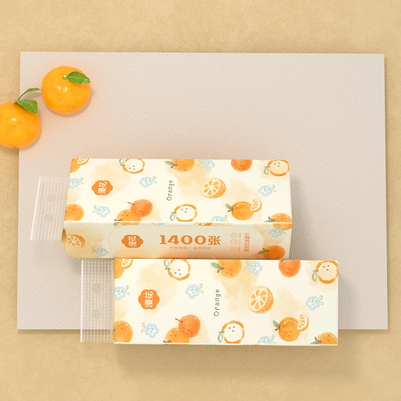 Virgin bamboo pulp paper tissue! Large size toilet hanging tissue paper 5ply ultra-strengthness household bottom paper tissue