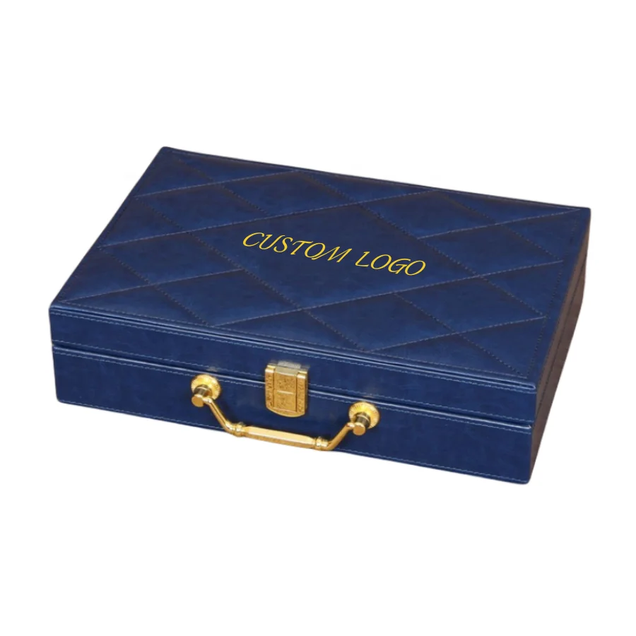 Custom Leather Briefcase Dermal Filler Beauty Equipment Packaging Box Perfume Fragrance Display Gift Box Suitcase