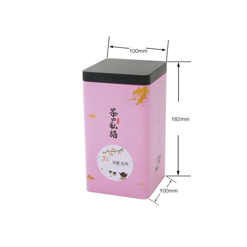 
Fancy Solid Color Printed 2oz Seamless Small Metal Holder Travel Candle Tin Oolong Tea Cans 