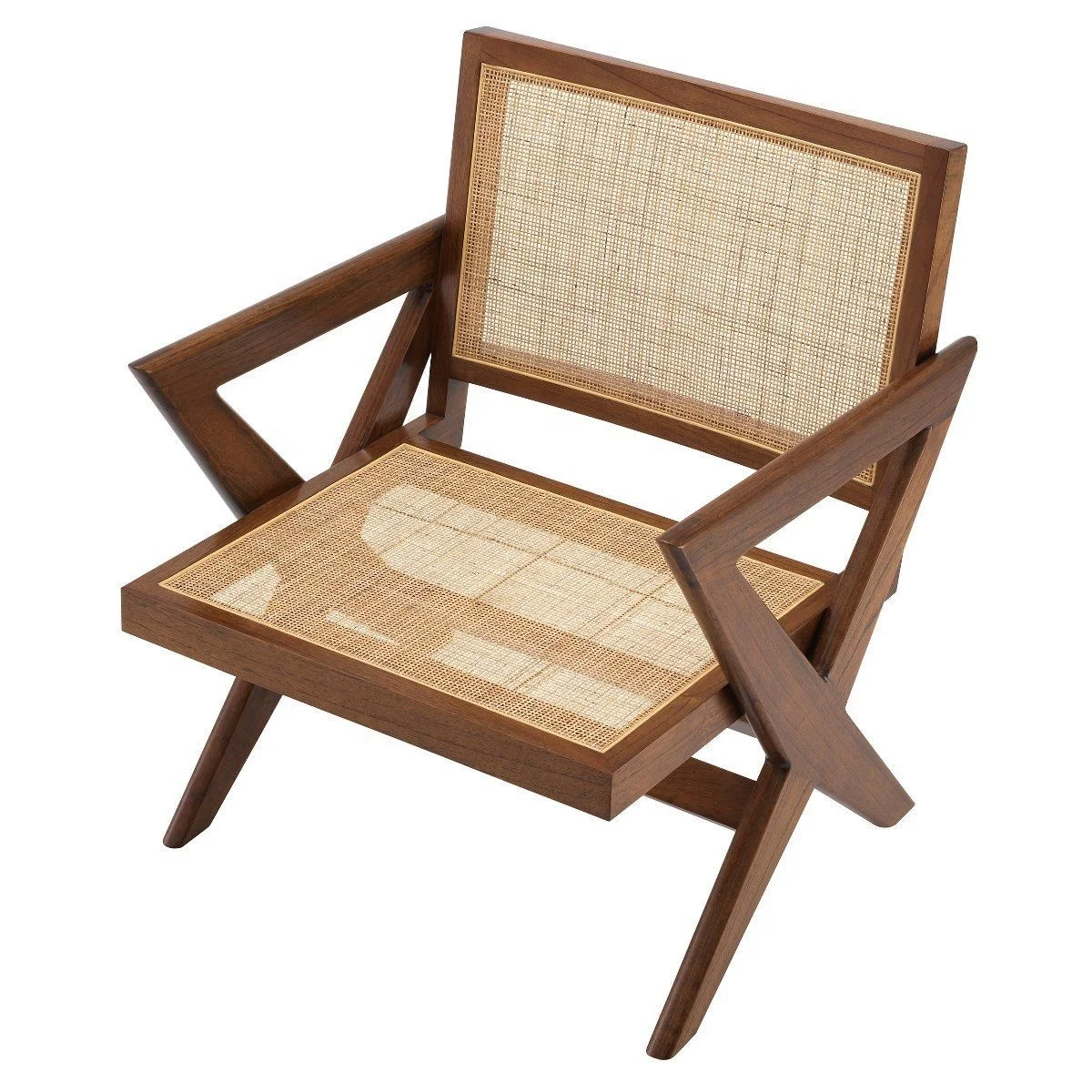 Уникальное элегантное деревянное кресло ручной работы из ротанга