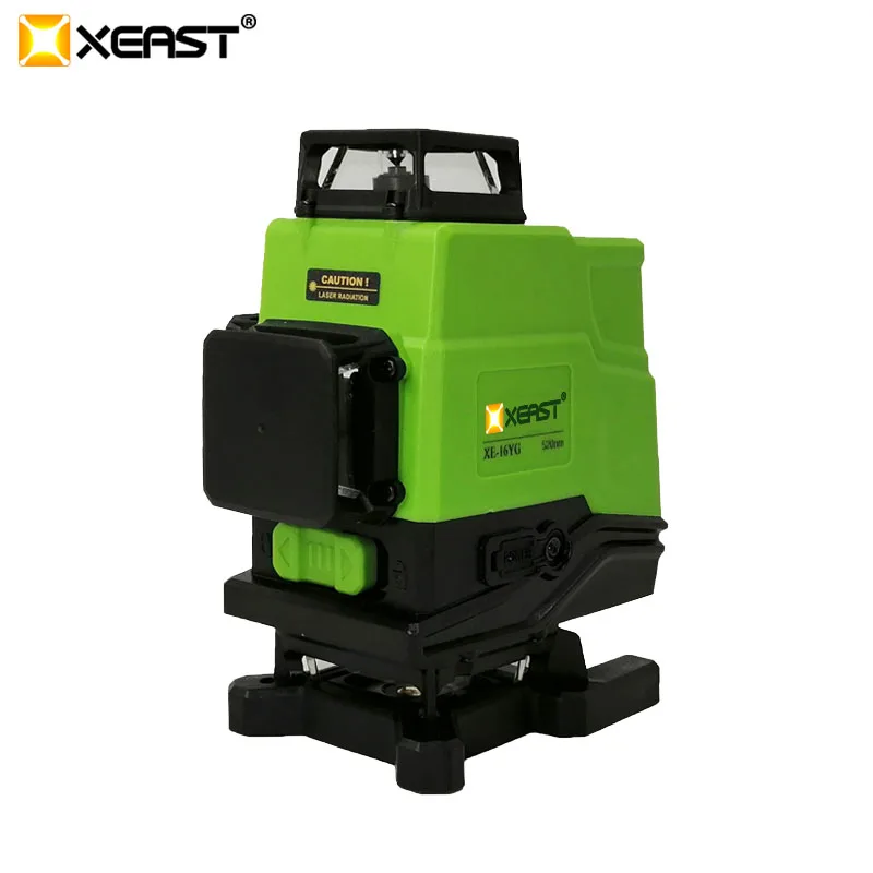 XEAST 3/4D High Precision Green Beam 12/16 Lines Laser Level Automatic Self Leveling 360 Vertical&Horizontal Stick Wall Tool