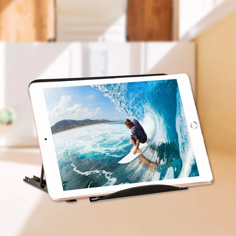 2022 Ergonomic portable aluminum laptop stand compatible with 15.6 inch metal laptop desktop notebook on desk