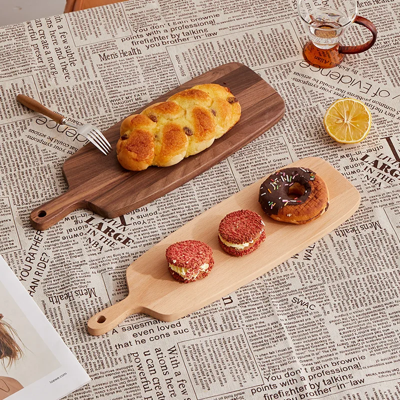 Thicken Bamboo Chopping Board Charcuterie Boards Serving Tray with Handle Unfinished Mini Cutting Boards
