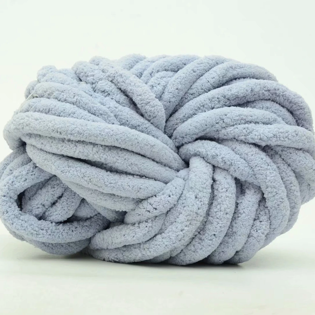 
Creative Custom Colored Hand Knitting Chunky Soft Heavy Chenille Weaving Polyester Knitting Yarn 