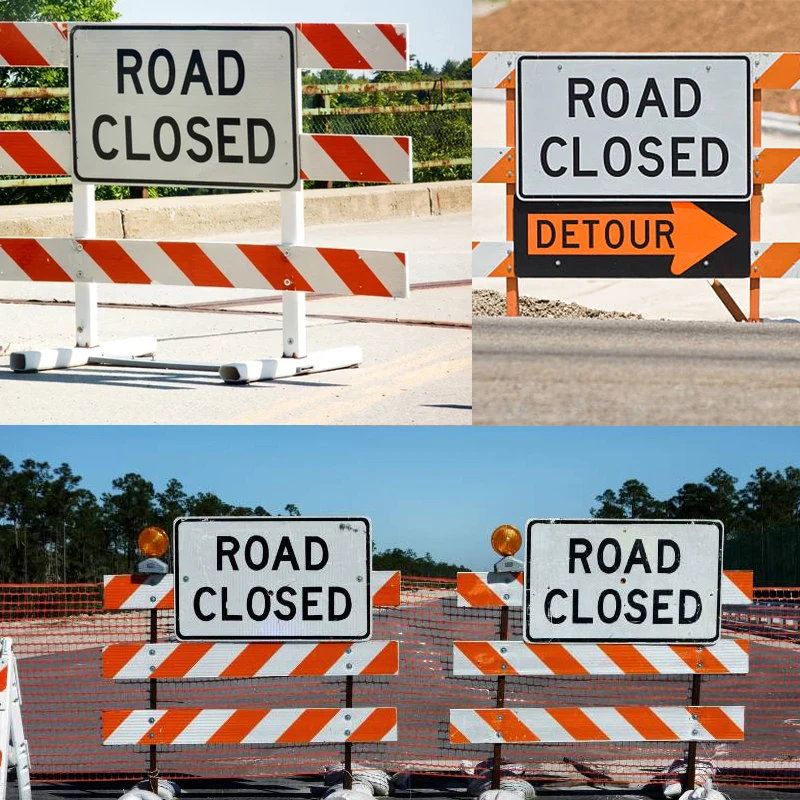 Rectangle/Round/Oval/Triangle Board Engineering Grade Acrylic Reflective Sheeting Traffic Safety Sign For Warning Safety