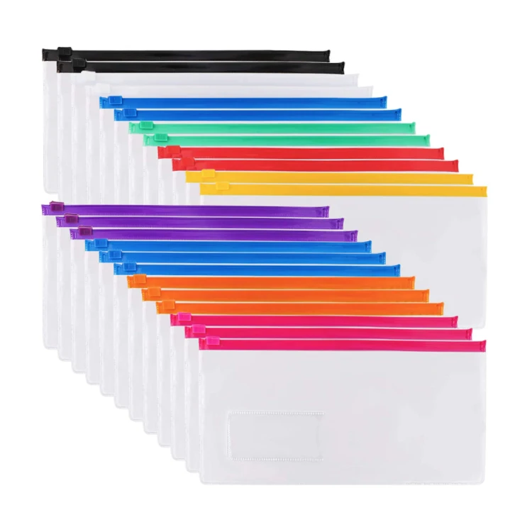 
Clear waterproof small plastic pvc zip document bag case 