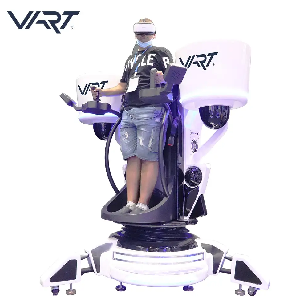 2021 Newest Products VR Flying Multiplayer Gaming 9DVR Flight Simulator With VR Gun Controller