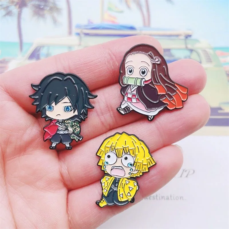 Manufacture Custom Anime Metallic Badge Gift Lapel Gold Plated Hat Pin Set Soft Hard Enamel Pins for promotion