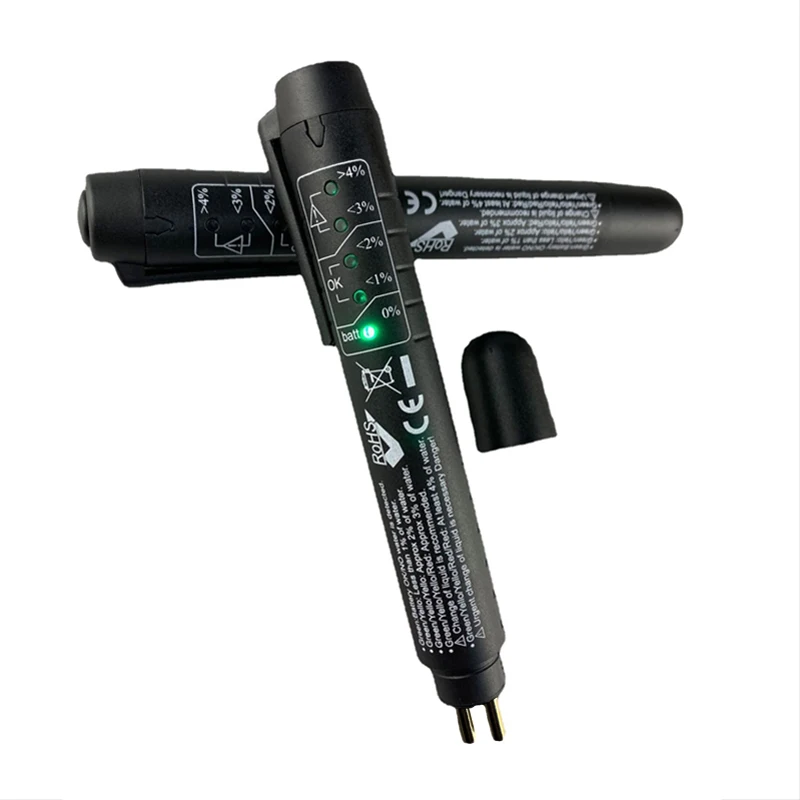 2024 QA1101 CE Brake Fluid Tester 5 LED Car Vehicle Automotive Testing Tool For All Cars and for DOT3/4/5