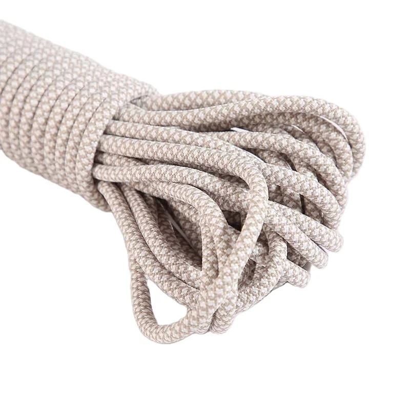 32mm Clothing accessories pet traction colorful dacron polyester hollow solid braided round pp core rope