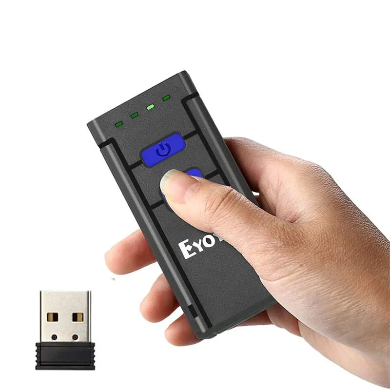 Eyoyo Portable Mini 1D 3 in 1 Bluetooth Wireless Wired Inventory Bar Code Reader Phone Barcode Scanner for iPhone Android
