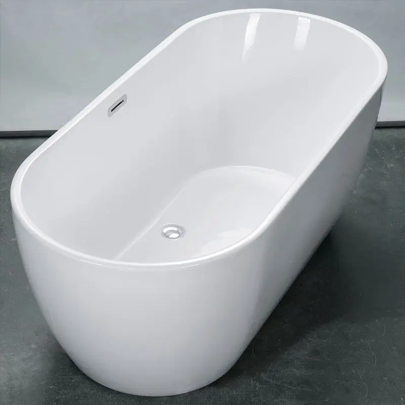 WTM-02538 custom size ice bath tub spa double indoor free standing deep soaking luxury oval acrylic bath tub