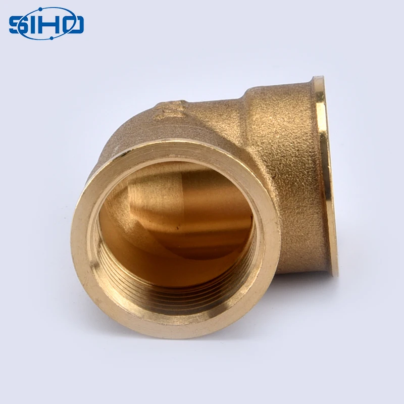 Compression Fittings Elbow Best Quality 90 Degree Fitting/brass Base Oil Water Gas Yellow Brass Color Male Square Equal ISO 9001