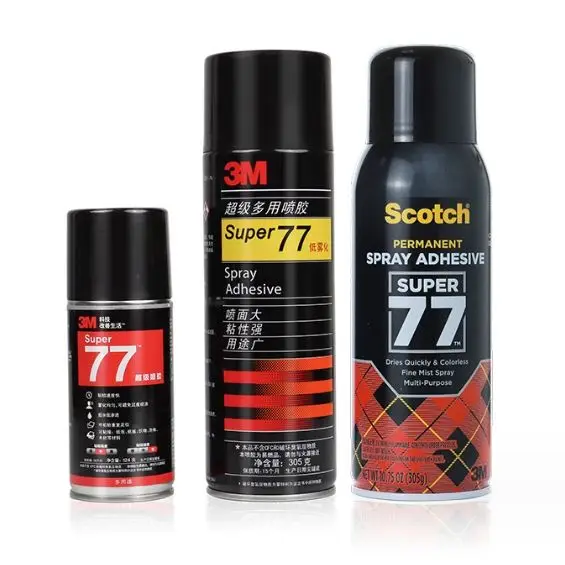 Super 77 Multipurpose Spray Adhesive Offers Wide Coverage And Permanent Adhesion