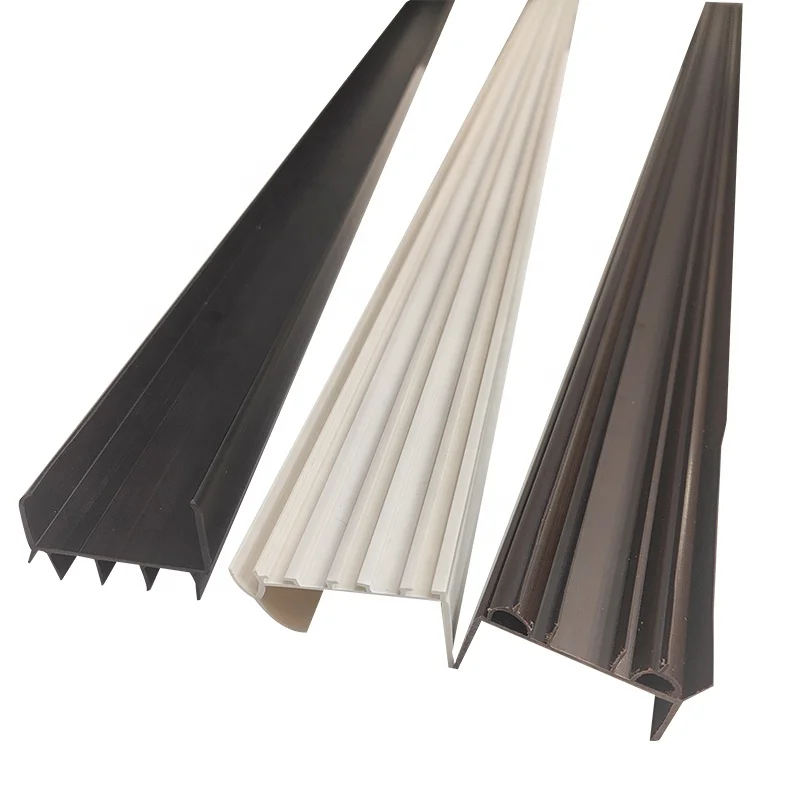 PVC Soft And Hard Co-Extrusion Door Seal / Fire Door Seal For The Bottom Of Single Or Double Doors