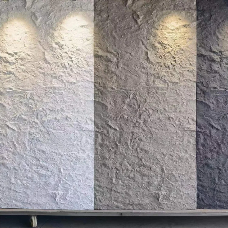 Waterproof PU Wall Decor  Faux Stone Veneer Large PU  Simulation Stone Wall Panels