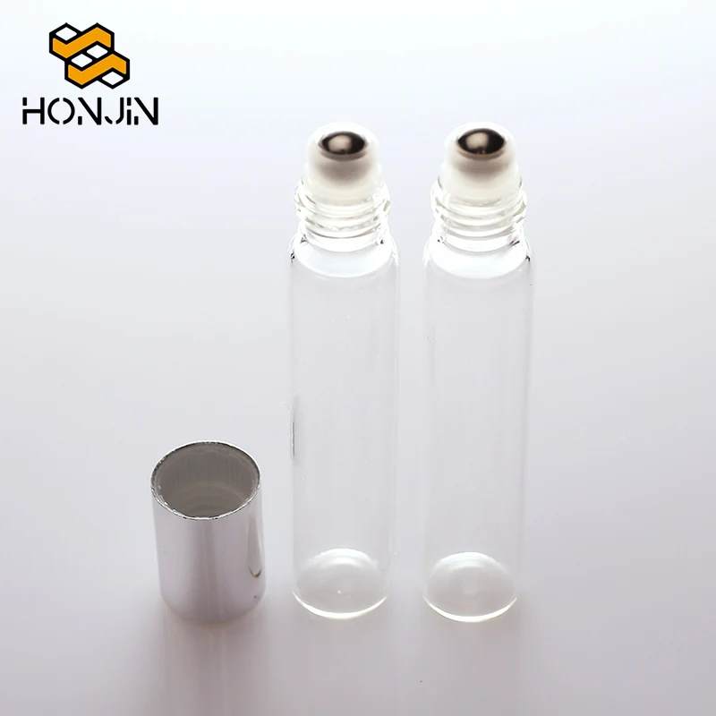 5ml clear glass cosmetic roller bottles glass jar screw top glass jar