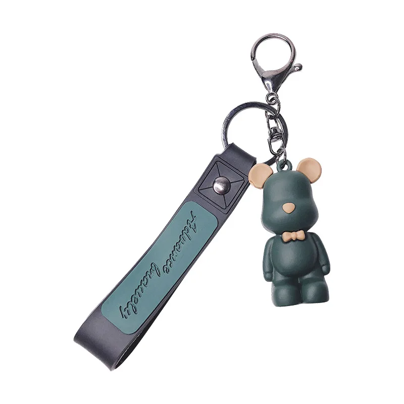 Креативный милый мультфильм медведь автомобиль брелок с дешевой ценой брелоки