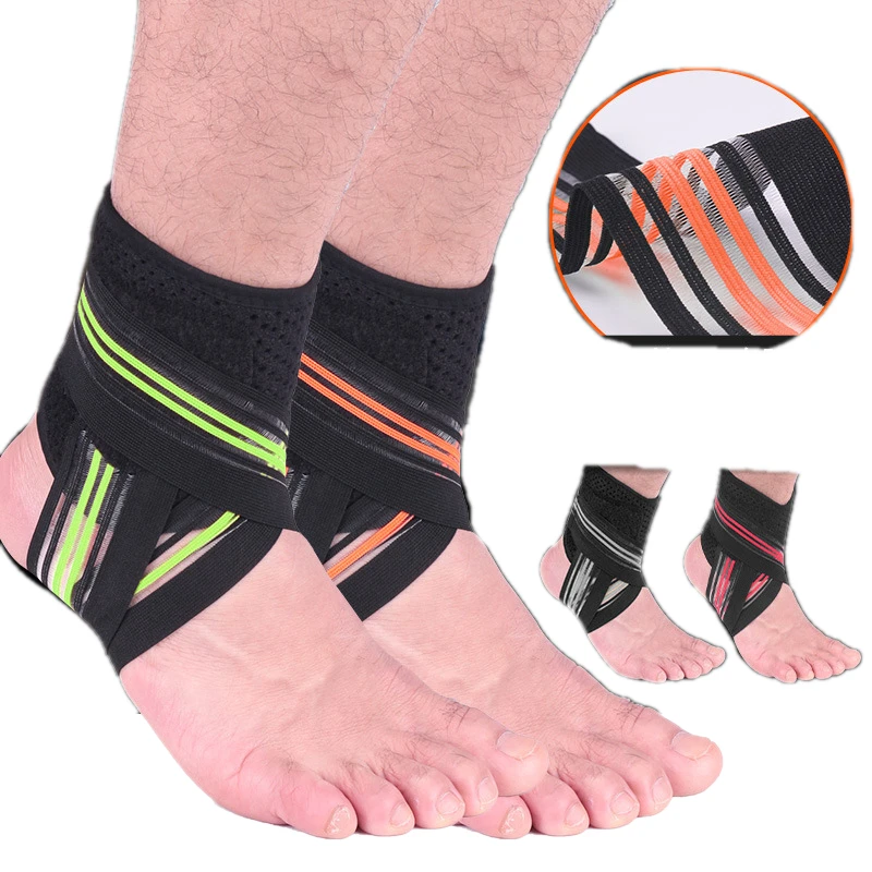 Adjustable Ankle Wrap Support Sports Gym Football Basketball Anti Slip Compression Ankle Band Strap Ankle Support Sleeve