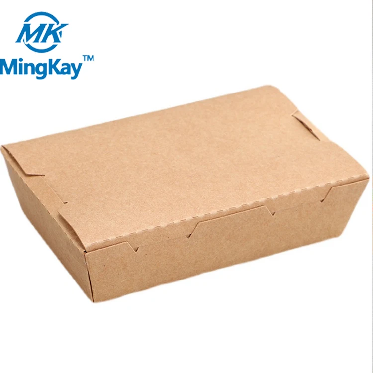 Disposable restaurant paper food package box take away paper food container