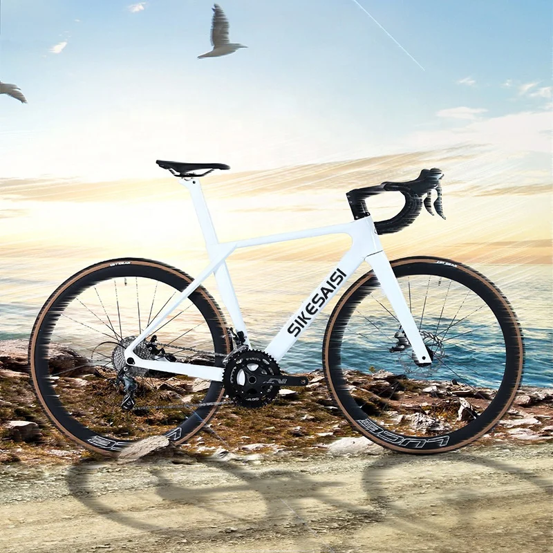 Sikesaisi Carbon Road Bicycle Shimano 20 Speed Road Bike 700C*25C Racing Bike