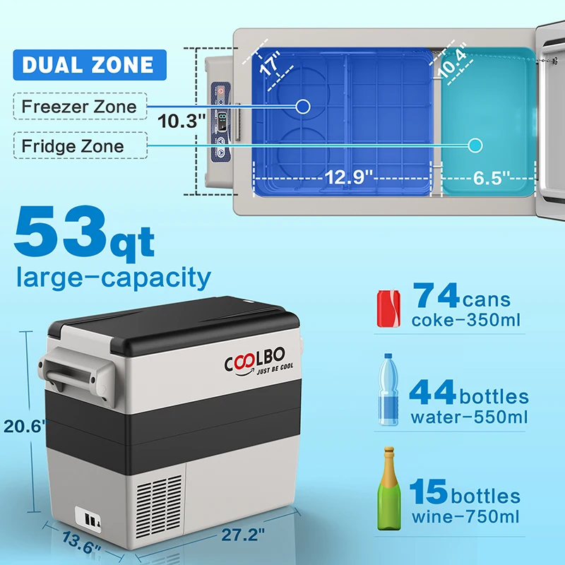 New Products Most Popular 4x4 Auto Fridges,AC DC Camping Refrigerator/Fridge Freezer China