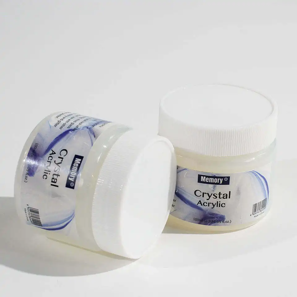 transparent 100ml DIY Crystal Acrylic color in bottle