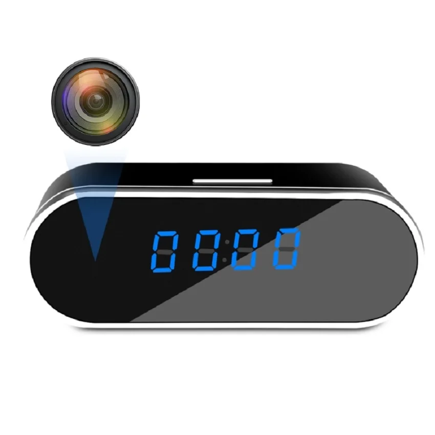 2021 HD 1080P Беспроводная IP Wifi видео Домашняя безопасность Часы шпионская скрытая