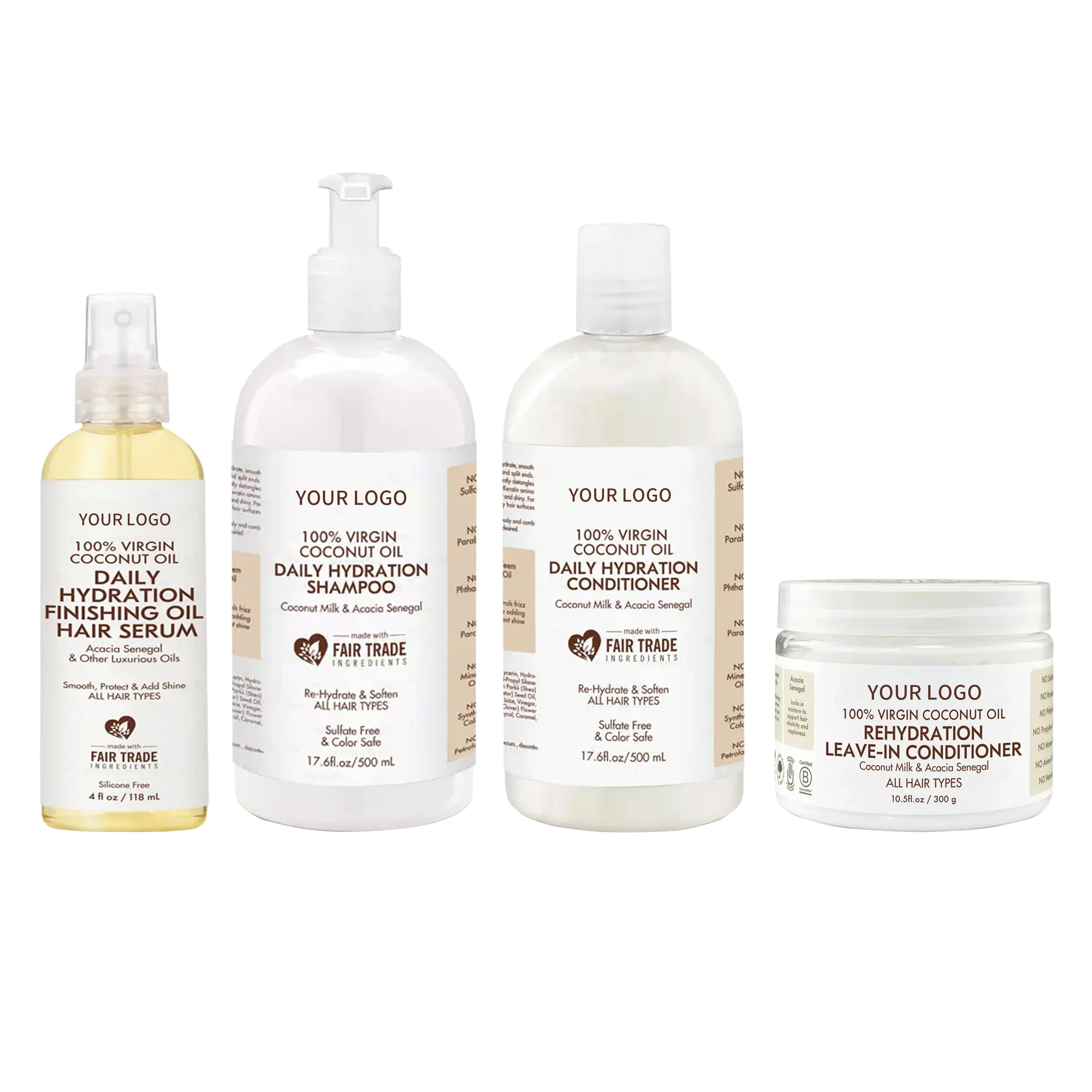 Factory OEM ODM High Quality Coconut Oil Hair Care Set bio organic kids shampoo hair care shampoo for kids