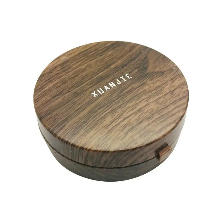 
Eyewear accessories custom portable plastic colorful eye contact lens case Wood grain Personalized Luxury Unisex eyeglass 