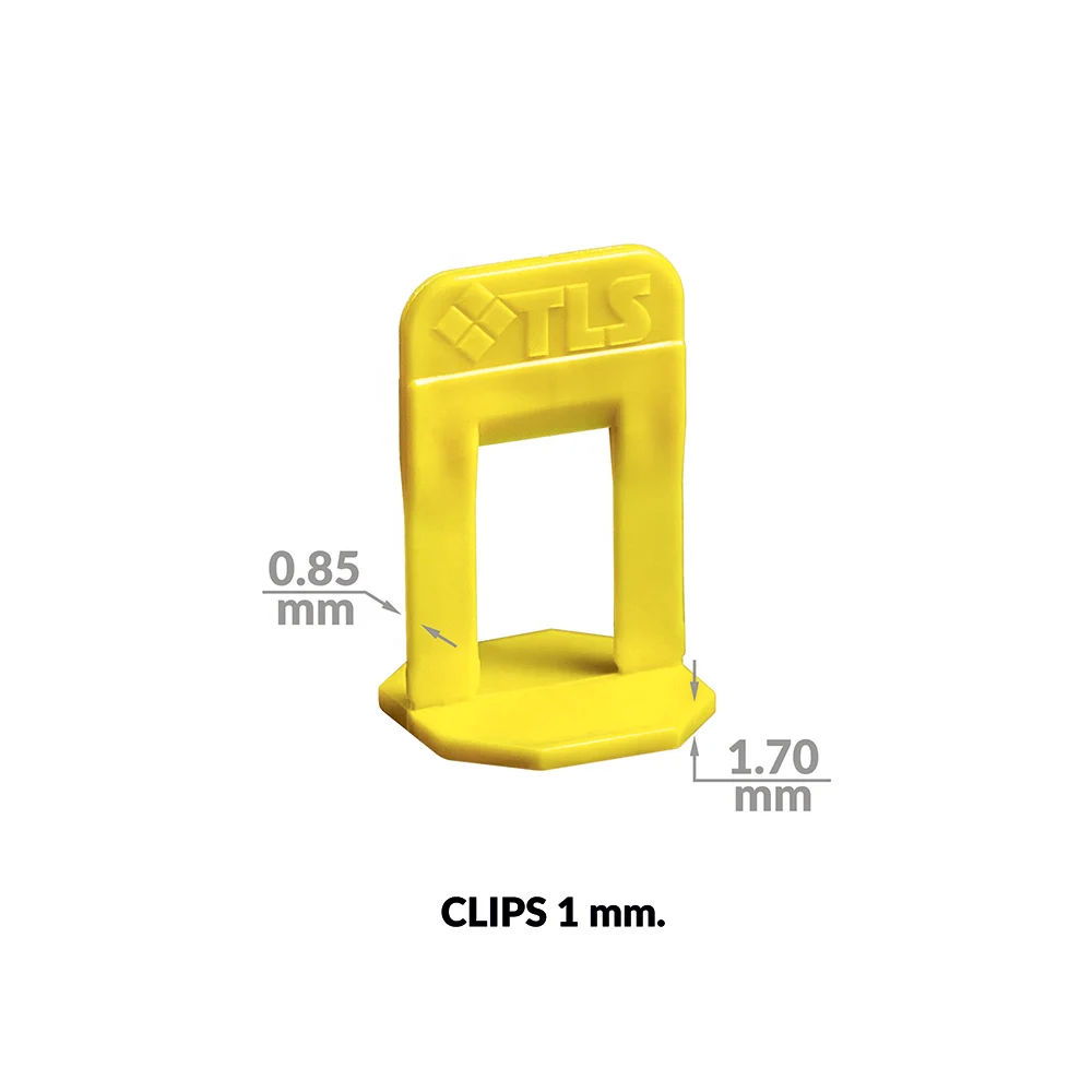 
Tile leveling system clips 1mm 