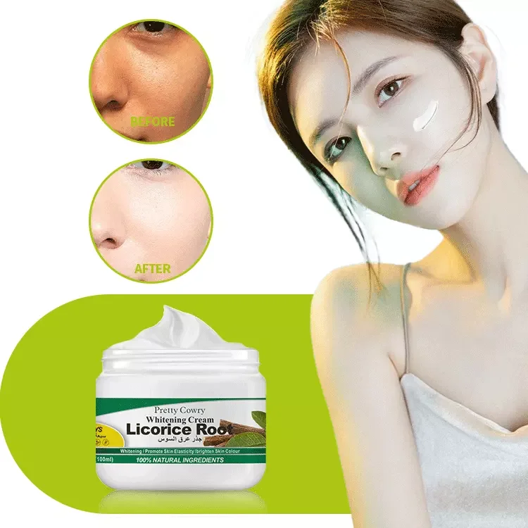 Licorice Root Day Night Face Cream Anti-aging Bleaching Whitening Cream Moisturizing Anti-wrinkle SkinCare Essence 100ml