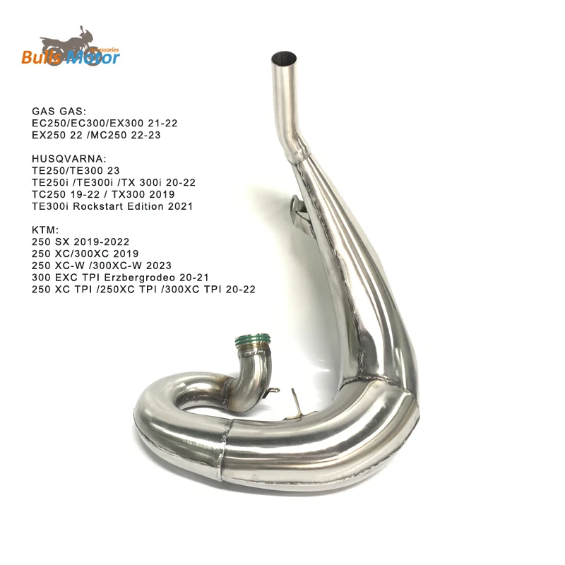 Двигатель Bulls с 2-тактным Мотором для внедорожного велосипеда, выхлопная труба для 250 SX 250 XC/300XC 250 XC-W /300XC-W 300 EXC TPI