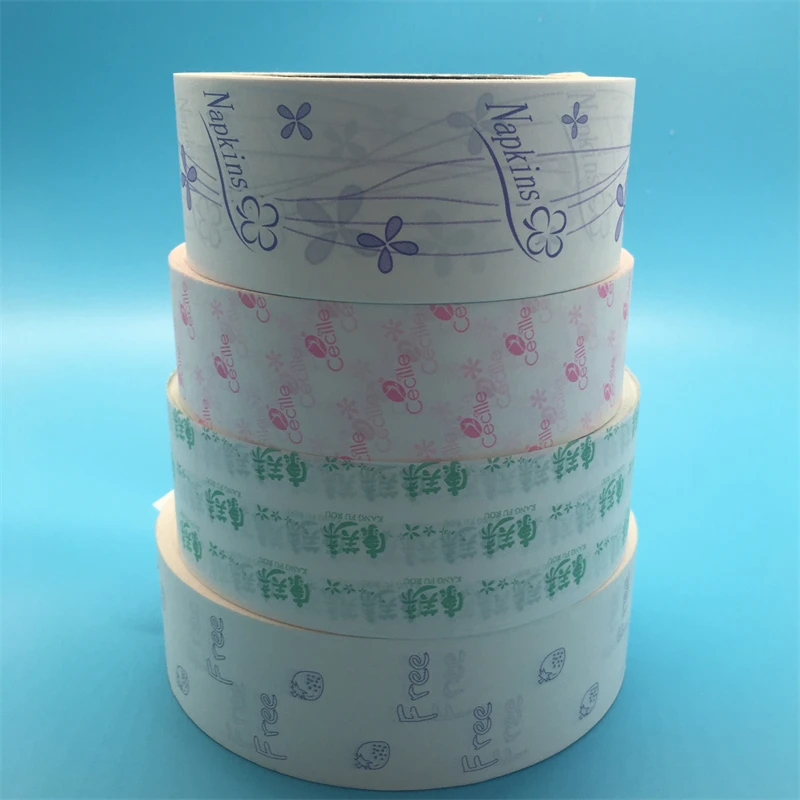 Silicone release paper  single side printing company logo for sanitary napkin making