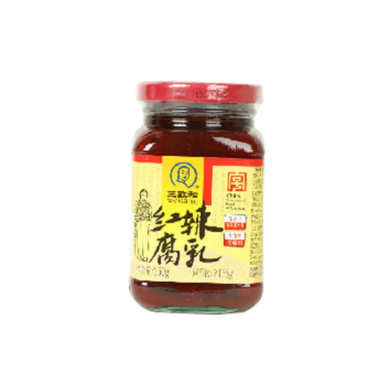 Hot Sale Recommended Bottled Beijing Style Delicate Chunky Curd Rose Curd for Dinner Stinky Tofu